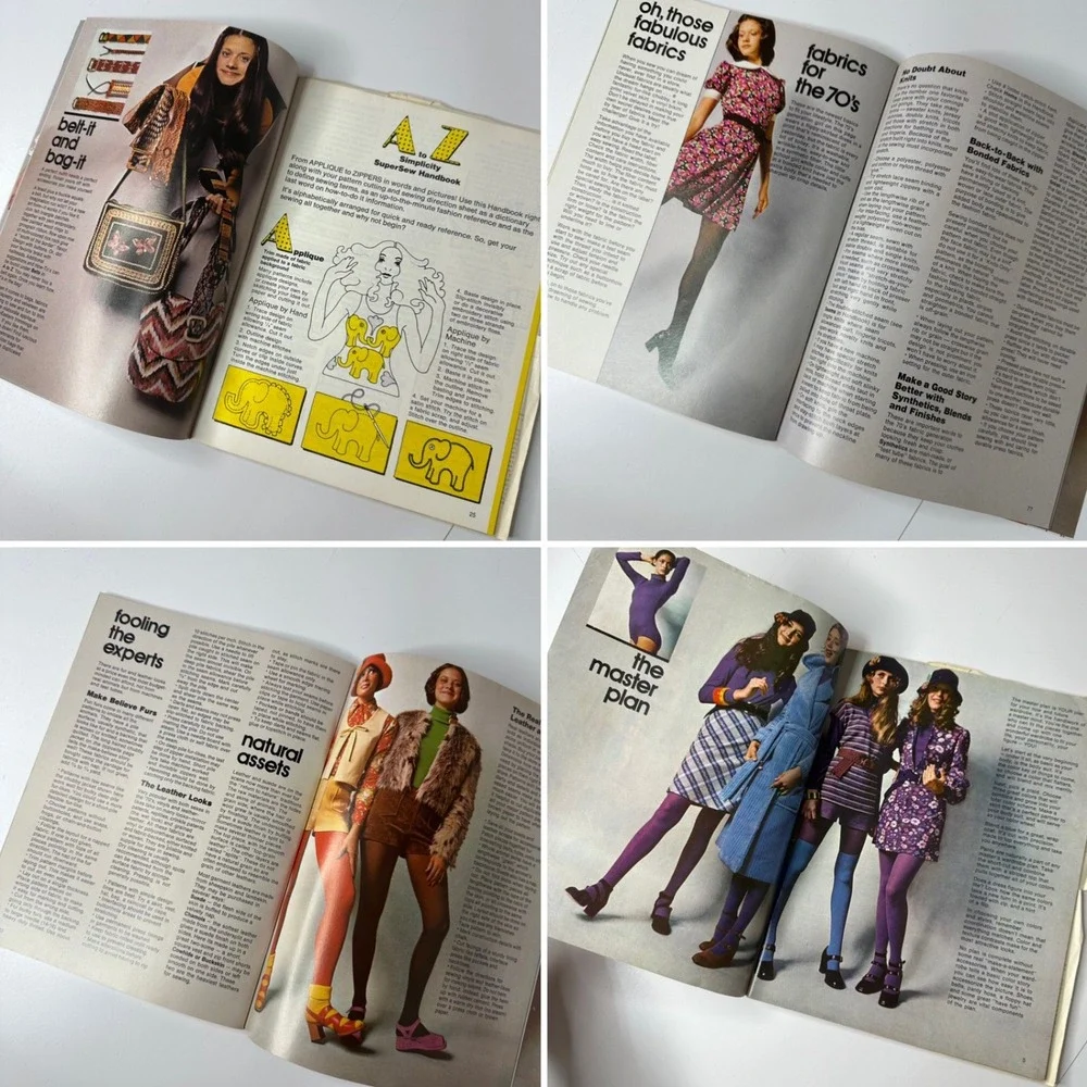 Vintage Butterick Dressmaking Book 1946 &‎ Simplicity Let Yourself Sew 1970s Lot